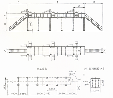 双侧作业火车栈桥